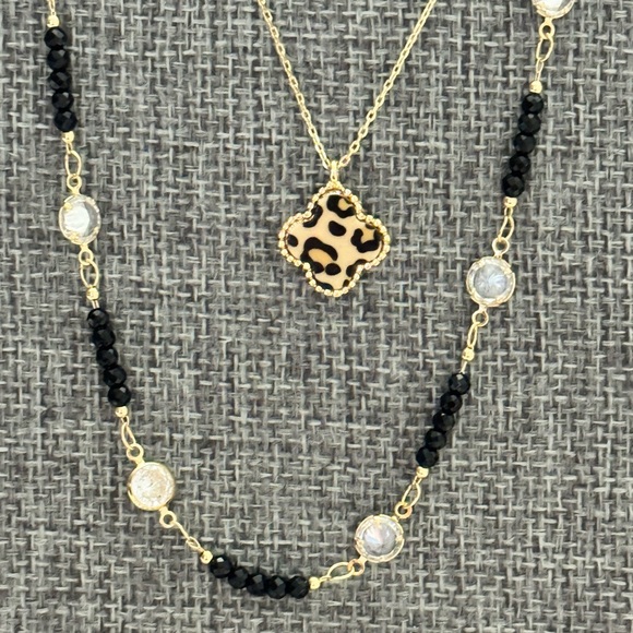 Park Lane Black Icon Leopard Necklace Bundle - Picture 2 of 3